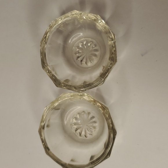 Westmoreland Open Salt Cellars  Set of Two Glass Open Salt Cellars  1920's - Picture 1 of 7